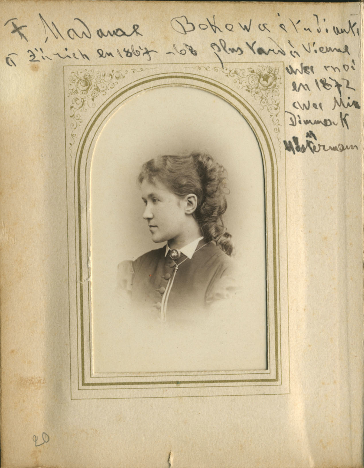 Marie Bokowa, 1868